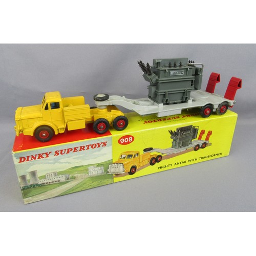 DINKY SUPERTOYS 908 Mighty Antar with Transformer Load. Excellent in and Excellent Box (missing inner packing).