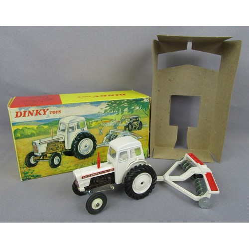 446 - DINKY TOYS 325 David Brown Tractor with Disc Harrow. Very Near Mint in a Near Mint Box with inner tr... 