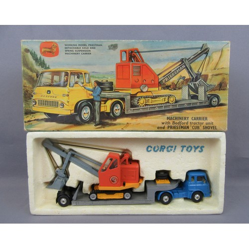 466 - CORGI TOYS GS27 Gift Set Bedford TK Machinery Carrier and Priestman Cub Shovel. Near Mint Plus in a ... 