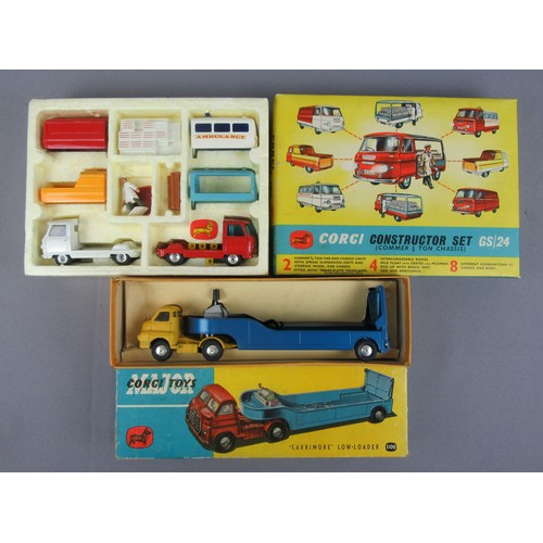 467 - CORGI TOYS Major 1100 Bedford Type S Carrimore Low loader, Near Mint Plus in Excellent Box, and GS24... 