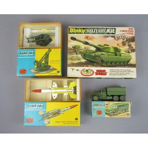 470 - CORGI TOYS 1116 Bloodhound Guided Missile Launcher, 1115 Bristol Ferranti Bloodhound Guided Missile,... 