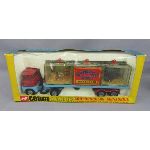 471 - CORGI TOYS 1139 “CHIPPERFIELD’S CIRCUS” Scammell Handyman Menagerie, Near Mint in Excellent Box, plu... 