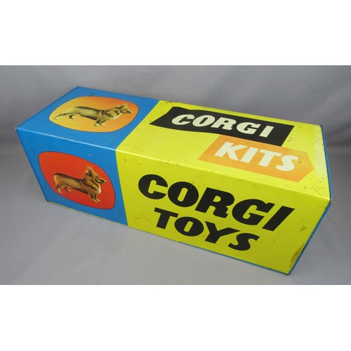 479 - CORGI TOYS tinplate 4-sided hanging Sign advertises 