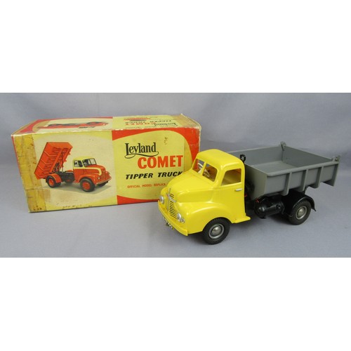 485 - VICTORY INDUSTRIES Electric Scale Model Leyland Comet Tipper Truck. Near Mint (untested) in a Fair b... 