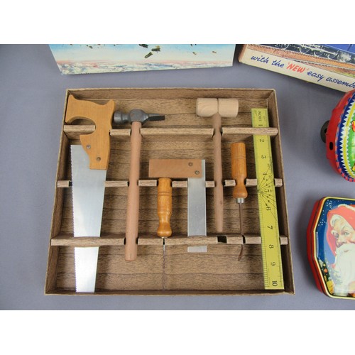 489 - VINTAGE TOYS & GAMES to include Carpenters Tool Set, Airfix Boeing B17 Flying Fortress Jigsaw (unche... 