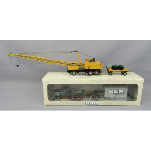 494 - BUB KAELBLE KDV Heavy Railway Truck CULEMEIER TRAILER DB ART NO.07006, Mint in Mint Box, and Schuco ... 