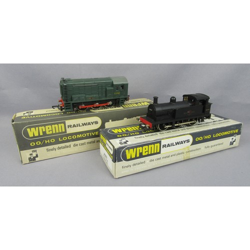 497 - WRENN Locos comprising: W2231 0-6-0 Diesel Shunter No. D3763 BR green, plus W2205 0-6-0 Tank Loco No... 