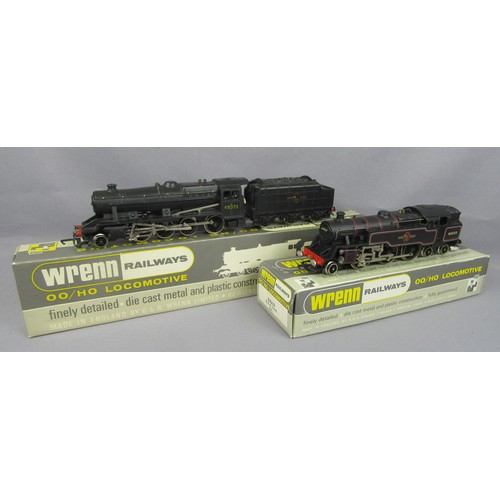 498 - WRENN Locos comprising: W2224 Class 8F 2-8-0 Loco and Tender No. 47803 BR black, plus W2218 Class 4M... 