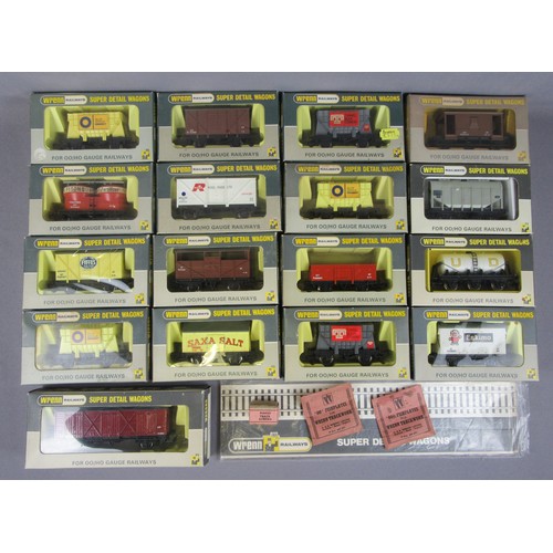 499 - WRENN 17 x Goods Rolling Stock to include: W4305X BR maroon Passenger Fruit, W5016 Blue Circle Cemen... 