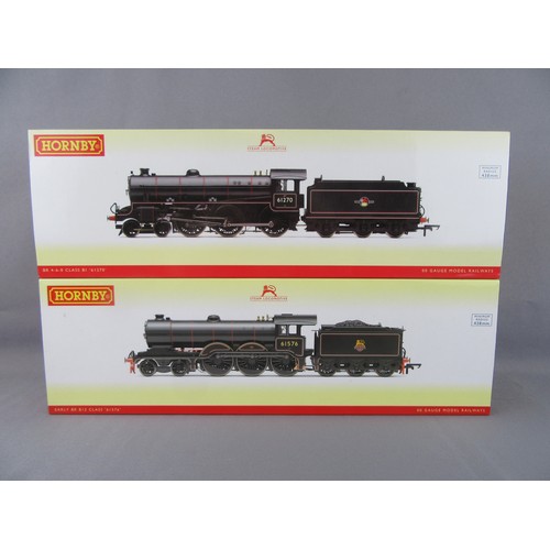 557 - Hornby (China) BR(ER) lined black 4-6-0 Steam locos comprising R3114 B1 Class No 61270 and R3546 B12... 