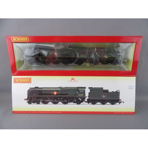 561 - Hornby (China) R3617 4-6-2 BR green Rebuilt Merchant Navy Class loco No 35030 “Elder Dempster Line”.... 