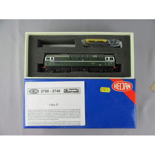 591 - Heljan OO Gauge 27211 Bo-Bo BR green Class 27 Diesel loco No D5362. Mint in Mint Box.