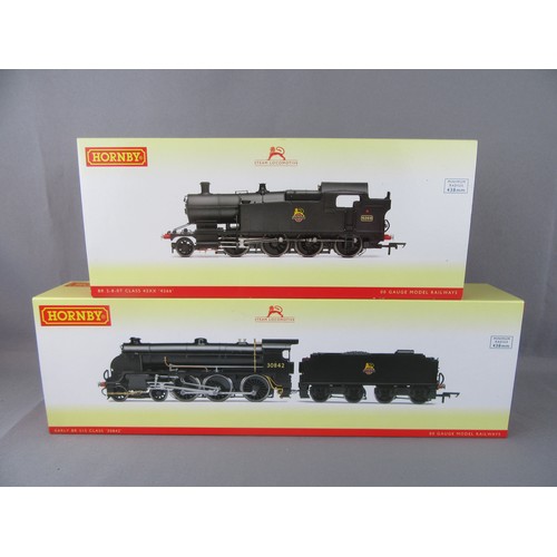 598 - Hornby (China) BR black Steam locos comprising R3412 4-6-0 S15 Class No 30842 and R3124 2-8-0 42XX C... 