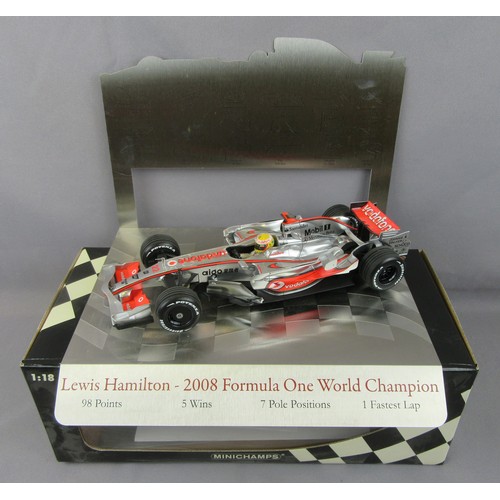 6 - MINICHAMPS (Pauls Model Art) 1:18 Formula 1, McLaren Mercedes MP4-23, Lewis Hamilton, World Champion... 