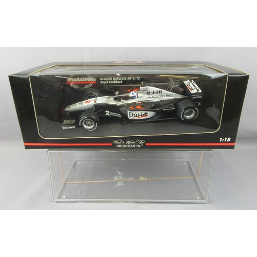 10 - MINICHAMPS (Pauls Model Art) 1:18 Formula 1, McLaren Mercedes MP4-15, David Coulthard, Signed (no Ce... 