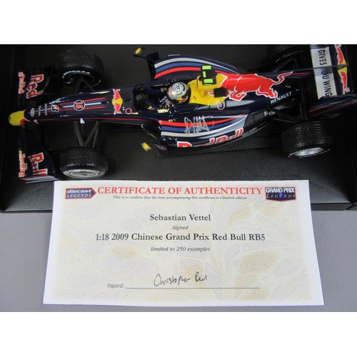 29 - MINICHAMPS (Pauls Model Art) 1:18 Red Bull Racing Renault RB5, Sebastian Vettel, 2009 Chinese Grand ... 