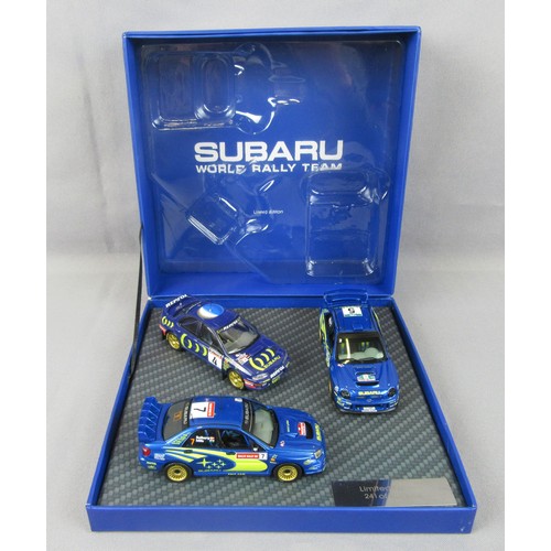 35 - SUBARU 1:43 World Rally Team set (SO3MC3). Limited Edition 241 of 800. Mint in Near Mint Plus Box.