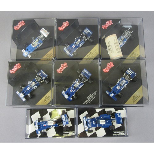 38 - QUARTZO / MINICHAMPS 1:43 Sir Jackie Stewart Tyrrell and Matra Formula 1 cars. Mint in Near Mint to ... 