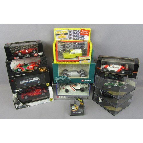 41 - HOT WHEELS / ONYX / IXO 1:43 Formula 1 and other racing cars to include Brumm, Corgi, Quartzo plus C... 