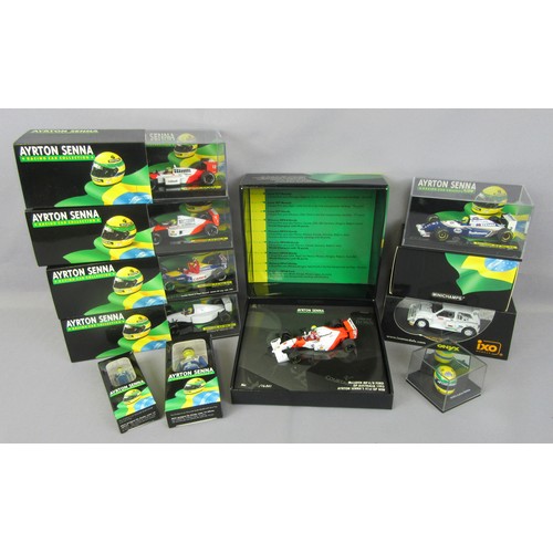 44 - MINICHAMPS (Pauls Model Art) 1:43 ARYTON SENNA models to include Edition 43, numbers 1,5,20,23, 27, ... 