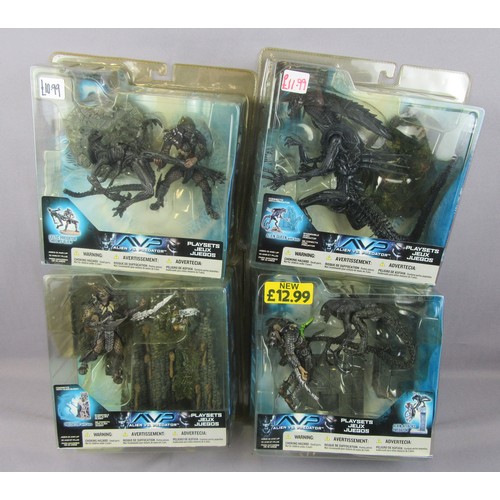 64 - McFARLANE TOYS “Alien vs Predator” Playsets to include ‘Celtic Predator throws Alien’, ‘Alien Queen ... 