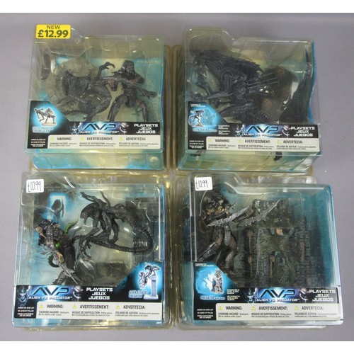 65 - McFARLANE TOYS “Alien vs Predator” Playsets to include ‘Celtic Predator throws Alien’, ‘Alien Queen ... 