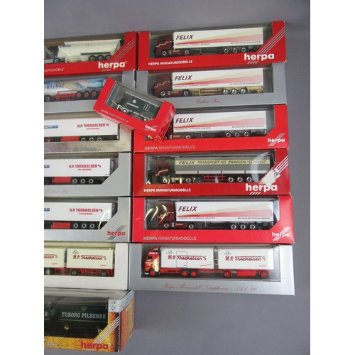 87 - HEPRA / WIKING 1:87 00 Gauge collection of Trucks & Lorries to include Articulated, Draw-Bar, and Ta... 