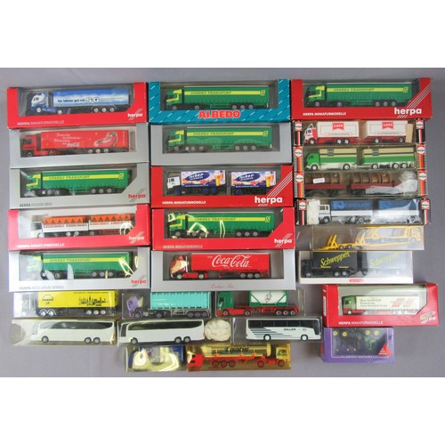 88 - HEPRA / WIKING 1:87 00 Gauge collection of Trucks & Lorries to include Articulated, Draw-Bar, Tanker... 