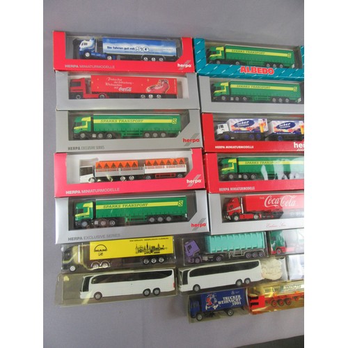 88 - HEPRA / WIKING 1:87 00 Gauge collection of Trucks & Lorries to include Articulated, Draw-Bar, Tanker... 