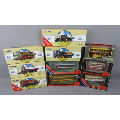 89 - CORGI CLASSICS / EFE to include Foden 8 Wheel Brewery trucks, 4x EFE Buses and 1x Corgi OOC 97943 Do... 