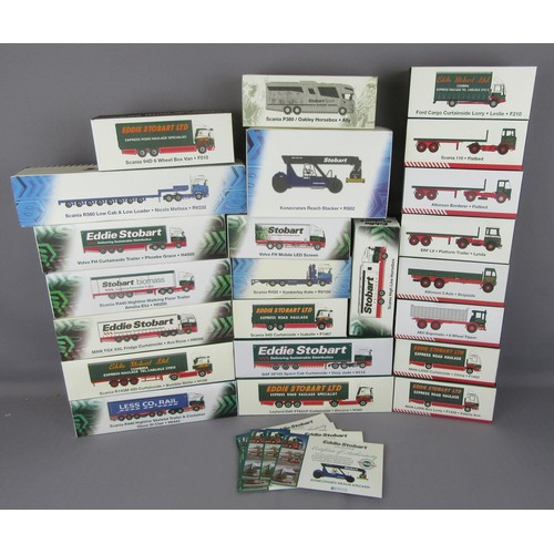 94 - ATLAS EDITIONS ‘EDDIE STOBART’ Collection of Trucks and Lorries with Certificates. Near Mint to Mint... 