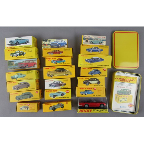 100 - ATLAS EDITIONS ‘DINKY TOYS’ group of cars (most have certificates). Mint in Near Mint to Mint Boxes.... 