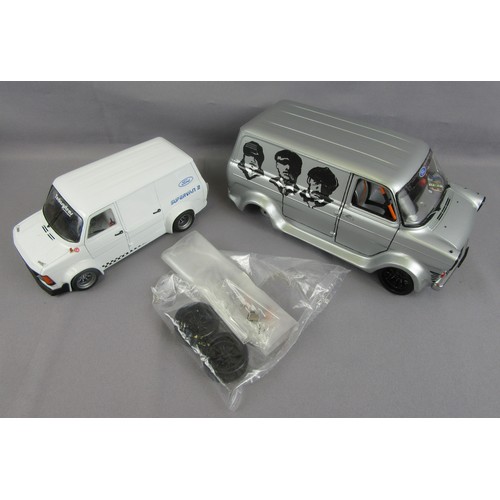 524 - FORD TRANSIT Models, 1:24 Plastic Ford Transit Supervan 2, and KK Scale 1:18 Ford Transit Mk.1, appe... 