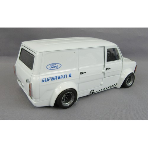 524 - FORD TRANSIT Models, 1:24 Plastic Ford Transit Supervan 2, and KK Scale 1:18 Ford Transit Mk.1, appe... 