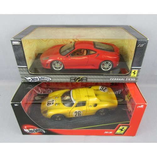 563 - HOT WHEELS 1:18 Ferrari F430 and Ferrari 250 LM ‘Race Dirty’ Mint in Near Mint Plus Boxes. (2)