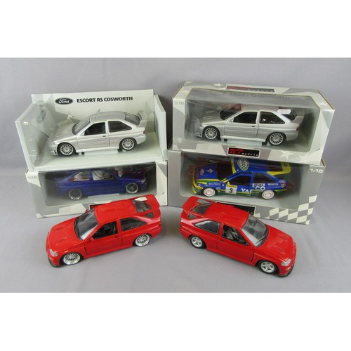 569 - UT MODELS 1:18 Ford Escort RS Cosworth, 6 examples, 2 have had wheels swapped. Excellent to Mint in ... 