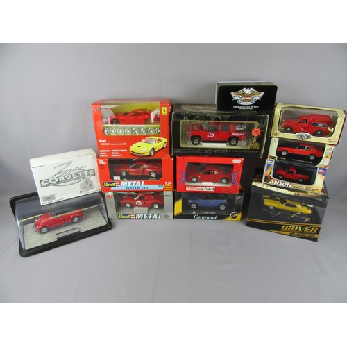 570 - REVELL / TONKA / FRANKLIN MINT 1:24 and smaller to include Ferrari 250LM, Ferrari 288GTO, Ford Capri... 