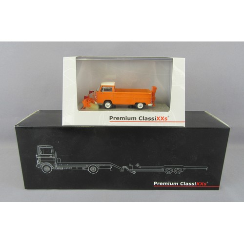 571 - PREMIUM CLASSIXX 1:43 Volkswagen T2A Pritschenwagen (11359) and Mercedes-Benz LP608 Car Transporter ... 