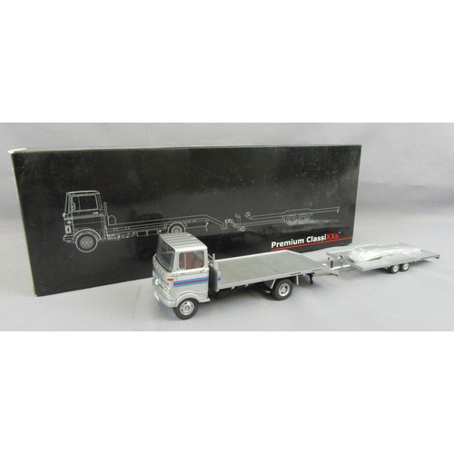 571 - PREMIUM CLASSIXX 1:43 Volkswagen T2A Pritschenwagen (11359) and Mercedes-Benz LP608 Car Transporter ... 