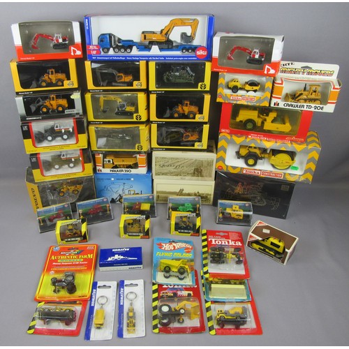 589 - PLANT / CONSTRUCTION vehicles, mostly 1:87 scale Volvo, plus Majorette, Tonka, Atlas, Hot Wheels and... 