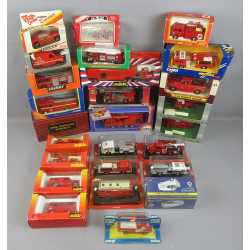 591 - FIRE ENGINES to include Solido, Siku, Verem, Corgi and others. Near Mint to Mint in Good to Near Min... 