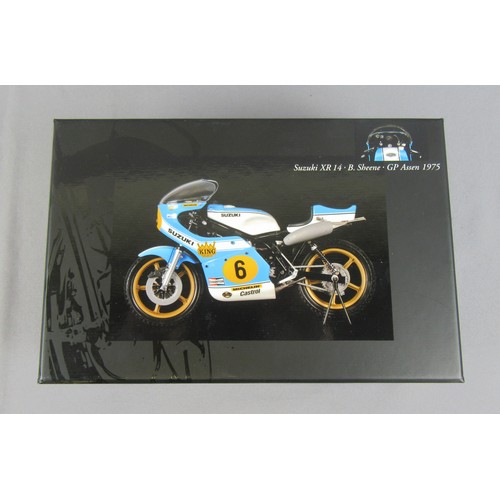 21 - MINICHAMPS (Pauls Model Art) Classic Bike Collection 1:12 Barry Sheene 1975 Suzuki XR14. Mint in Nea... 