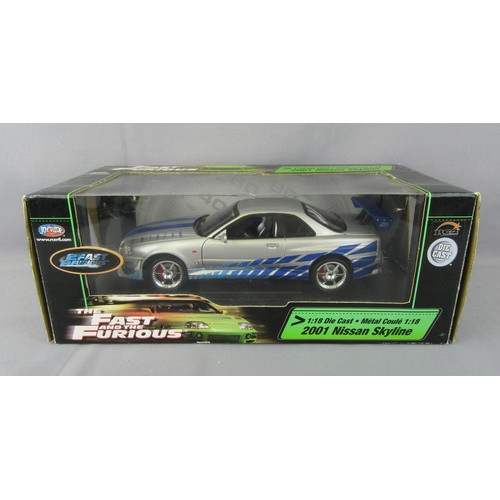 560 - JOYRIDE 1:18 ‘The Fast & The Furious’ 2001 Nissan Skyline. Mint in Near Mint Box.