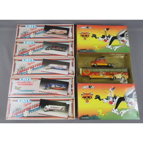 588 - NASCAR, mixed lot of mostly cards cars, plus 1:24 and 1:18 examples. Mint in Good to Mint Packaging.... 