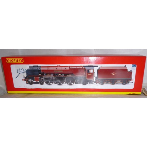 105 - Hornby (China) R2930 4-6-2 BR maroon Princess Coronation Class loco No. 46243 “City of Lancaster” Mi... 