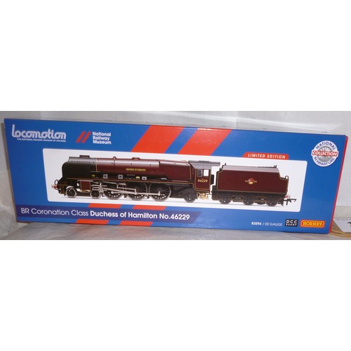 107 - Hornby (China) R3594 (Limited Edition) 4-6-2 BR maroon Princess Coronation Class loco No. 46229 “Duc... 