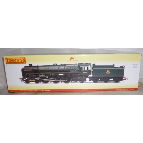 108 - Hornby (China) R2846 4-6-2 BR green Standard Class 6 (Clan) loco No. 72000 “Clan Buchanan” Mint in M... 