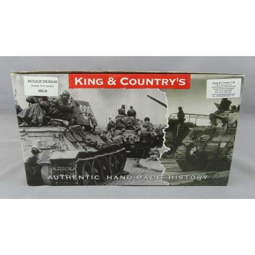 123 - KING & COUNTRY’S “Battle of the Bulge” BBG-65 Panzar IV H (winter). Appears Mint in an Excellent Box... 