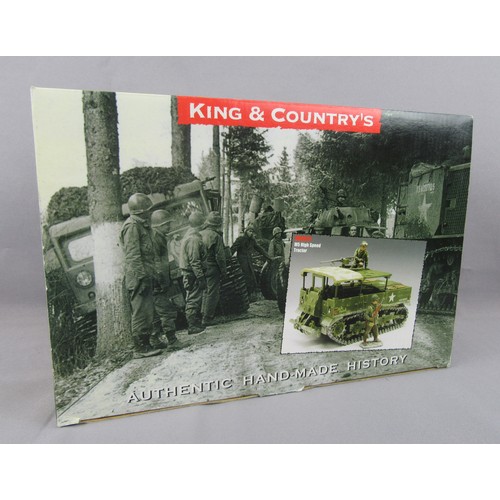 124 - KING & COUNTRY’S “Battle of the Bulge” BBA-19 M5 High Speed Tractor. Appears Mint in an Excellent Bo... 