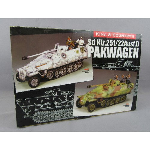 125 - KING & COUNTRY’S “Battle of the Bulge” BBG-22 Pakwagen (winter version). Appears Mint in an Excellen... 